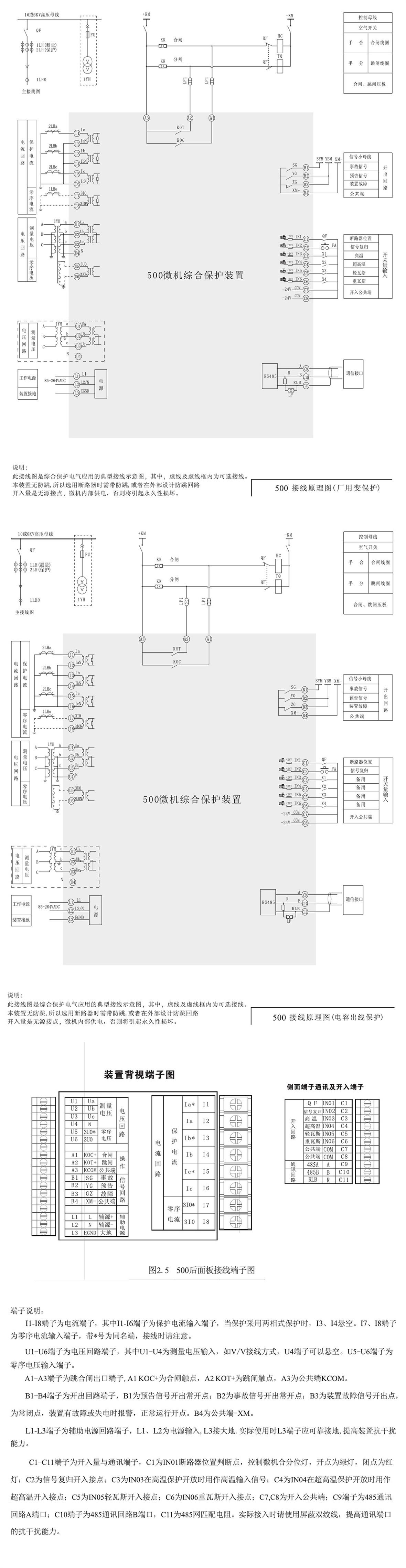 SJP-500迷你微機(jī)保護(hù)裝置產(chǎn)品參數(shù)圖片