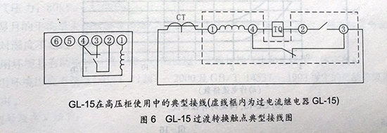 gl-15、25反時限過流繼電器接線圖