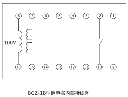 BGZ-1B高頻率繼電器內(nèi)部接線圖