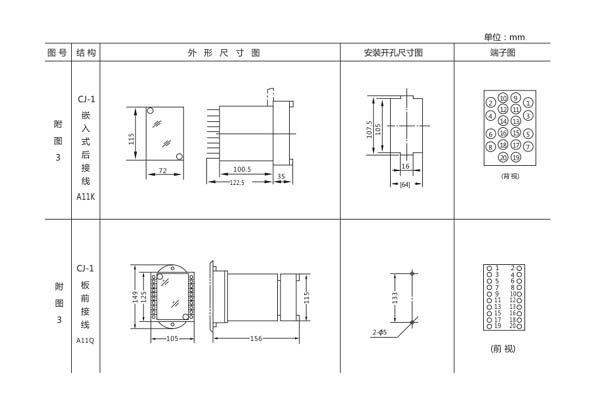 JC-2開孔尺寸圖