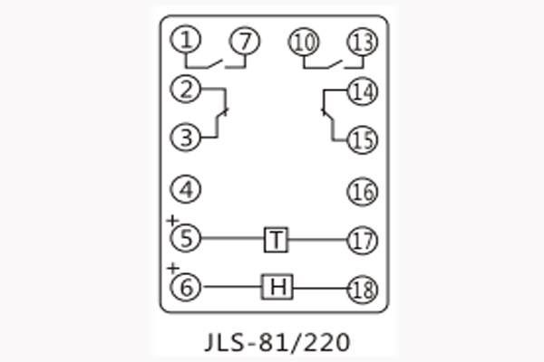 JLS-81/220接線(xiàn)圖