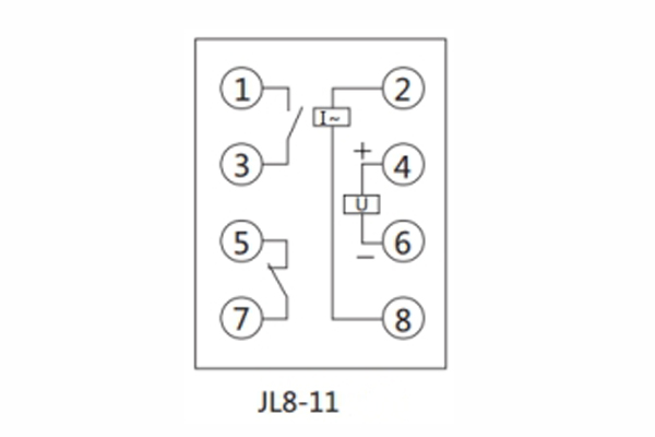 JL8-11內(nèi)部接線(xiàn)圖及外引接線(xiàn)圖（正視圖）1.jpg