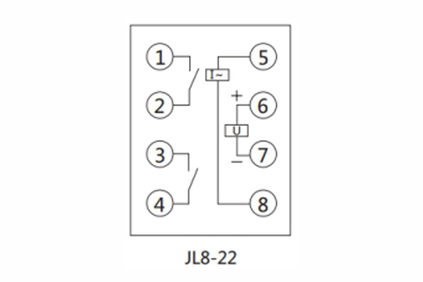 JL8-22內(nèi)部接線(xiàn)圖及外引接線(xiàn)圖（正視圖）1.jpg